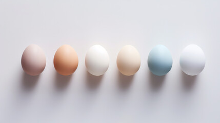 Pastel Easter eggs background