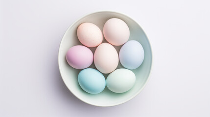 Pastel Easter eggs background