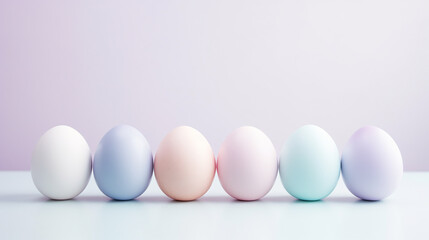 Pastel Easter eggs background