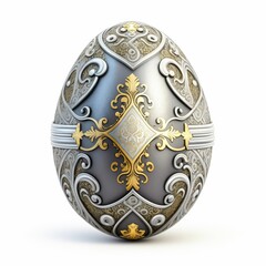 An Easter egg with ornate pattern