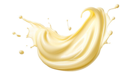 Fototapeta premium Mayonnaise splash cut out