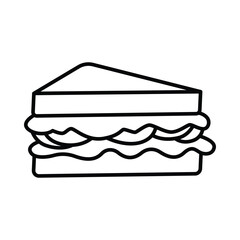 Sandwich icon vector on trendy design