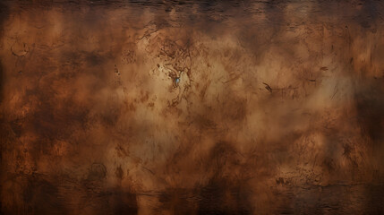 dark brown stained grungy background or texture. generative AI. - obrazy, fototapety, plakaty