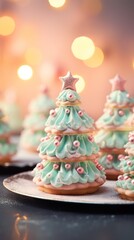 Delicious Christmas Cookies with Festive Decorations