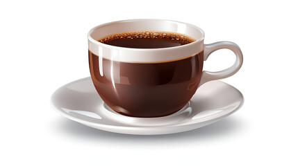 Obraz premium coffee cup isolated on white