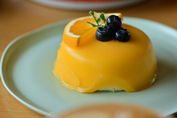 Orange Cake, food design for Chinese New Year, birthdays, important occasions and Valentine's Day. Sweets, snacks and food concept