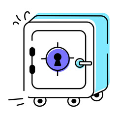 Security and Encryption Doodle Icon