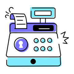 Security and Encryption Doodle Icon