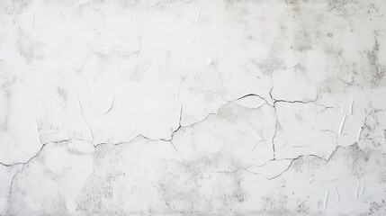 White Plastered Wall Background Textured Surface in Minimalist Design.