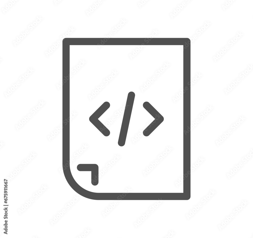Poster hosting and web graphics related icon outline and linear vector.