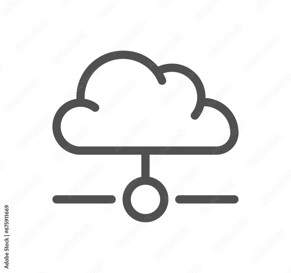 Poster hosting and web graphics related icon outline and linear vector.