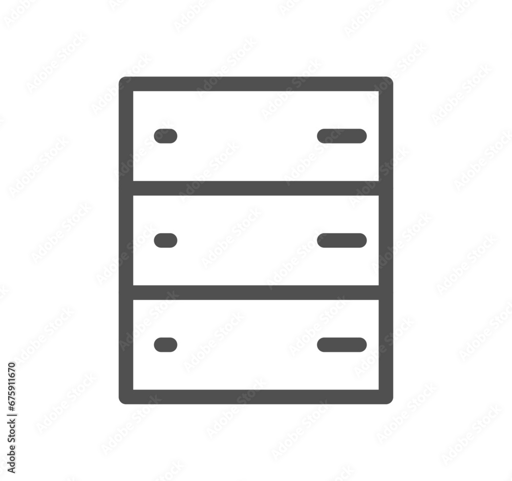 Poster hosting and web graphics related icon outline and linear vector.