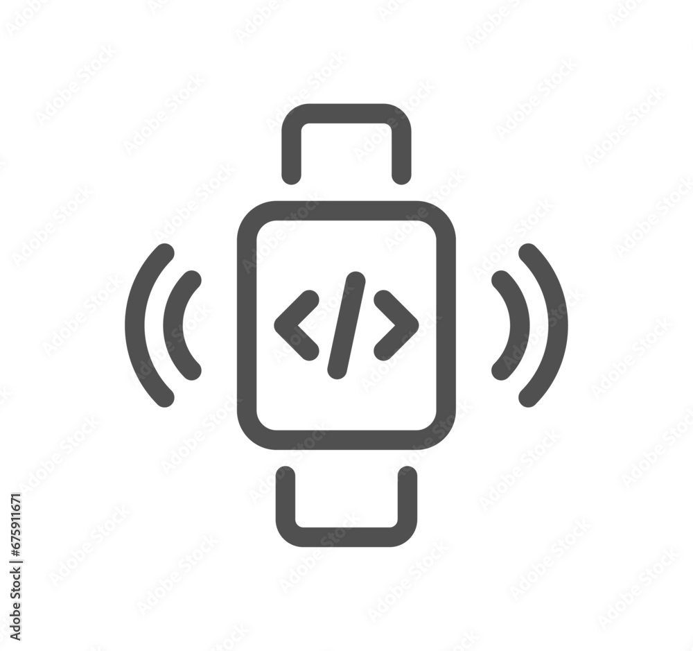 Poster hosting and web graphics related icon outline and linear vector.