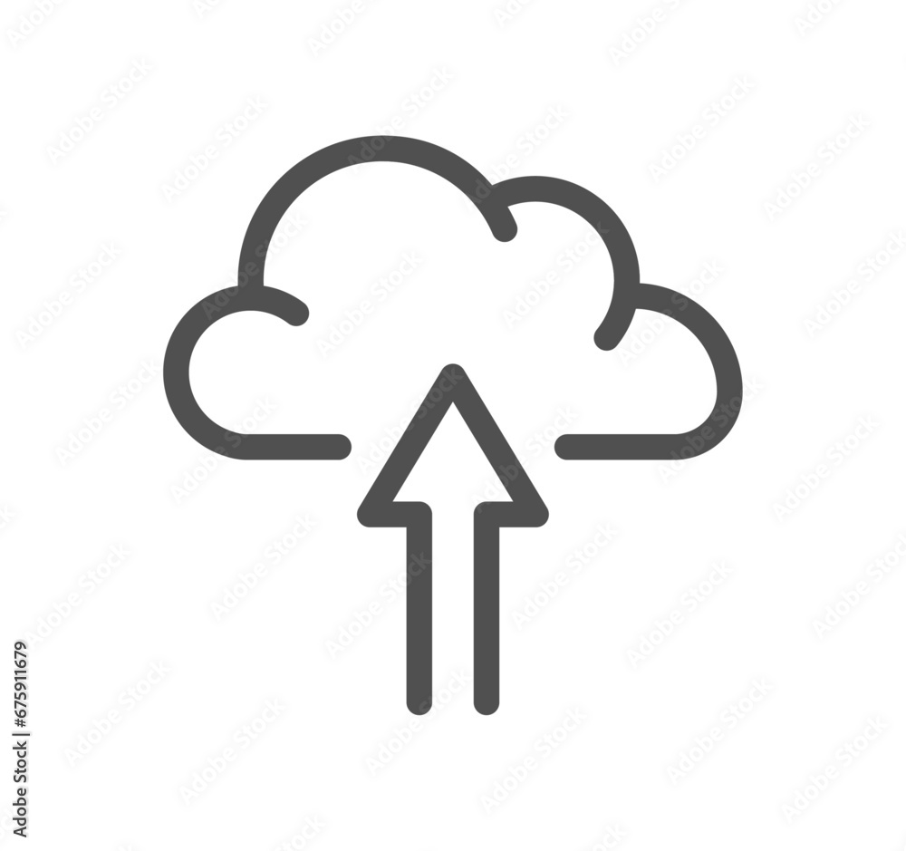 Poster hosting and web graphics related icon outline and linear vector.