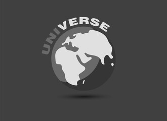 Earth cartoon vector. Universe. Earth Vector illustration editable stroke.