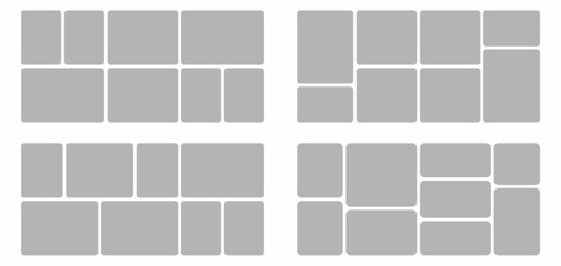 Pictures or photos frame collage abstract photo frames and digital photo wall template