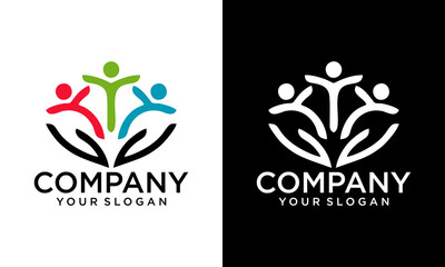 people comunity logo,for comunity people and busines logo simple modern