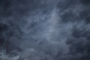 Naklejka na ściany i meble Skyscape. Cumulus clouds in close-up.