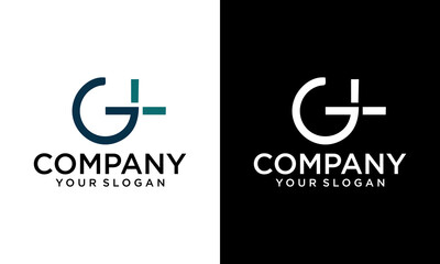 Alphabet letters Initials Monogram logo GH HG G H