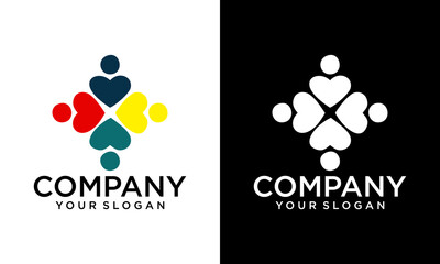 people comunity logo simple modern