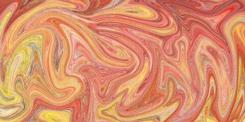  Abstract fluid art background light orange and golden colors Creative background with abstract waves. Multi color marble pattern of the blend of curves. Abstract pattern