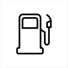 Gas station vector icon for web design, app and ui. isolated on white background