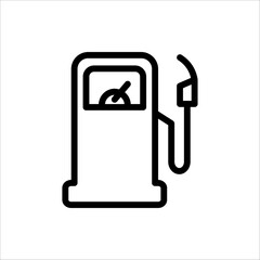 Gas station vector icon for web design, app and ui. isolated on white background