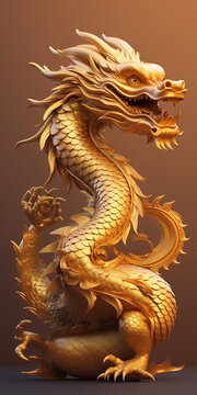 Traditional chinese dragon. Chinese New Year 2024 , Year of the Dragon. Lunar new year concept.