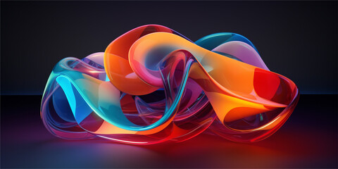 colorful abstract background wavy 25