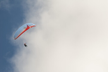Paraglider in the sky