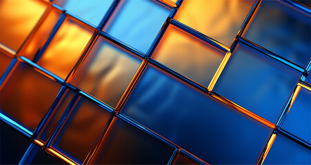 blue glass  abstract background