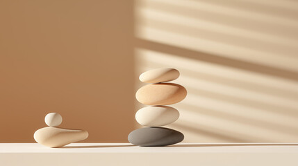 smooth pebbles artwork balancing