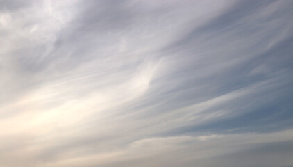 Skyscape. Cumulus clouds in close-up.