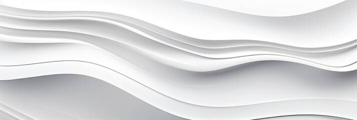 white abstract waves on a white background.