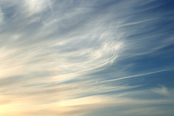 Fototapeta premium Skyscape. Cumulus clouds in close-up.