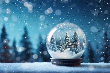 Fototapeta na wymiar Elegant Christmas Glass Globe decoration