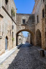 Historische Rittergasse in der Altstadt von Rhodos