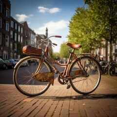 Fototapeta na wymiar Vintage bike in Amsterodam