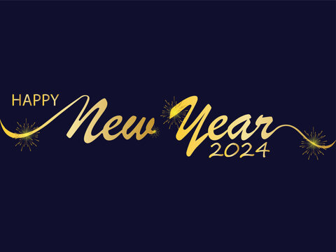 Happy New Year Background Design. Greeting Card, Poster, Banner