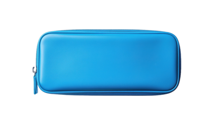 Pencil case on transparent background.