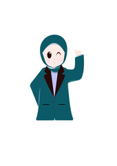 anime cute hijab is beautiful