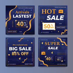 Sale or promotion banners for social media web banner template