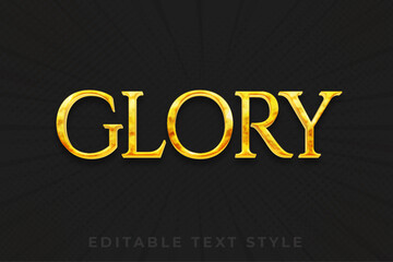 Obraz premium Glory 3d text effect, luxury style