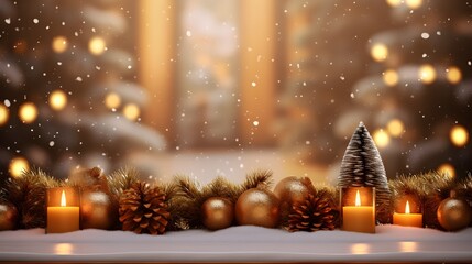 Fototapeta na wymiar Christmas background for holiday