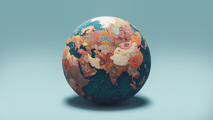 The ground is covered with Persian carpets