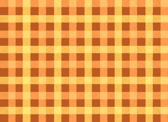 Autumn checkered, gingham, plaid pattern background, brown, yellow, orange