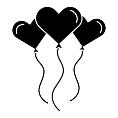 Love balloons and gifts vector