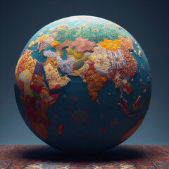 The ground is covered with Persian carpets