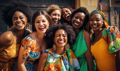A Group of Diverse, Empowered Women Standing Together - obrazy, fototapety, plakaty