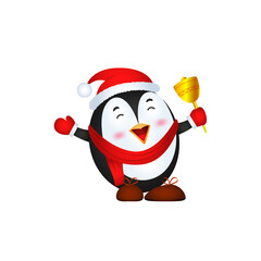 Cute Penguin sticker label